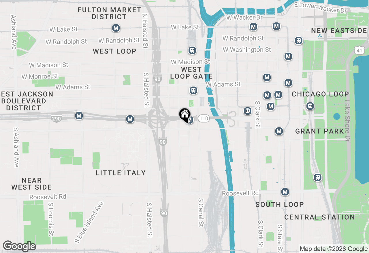 Map of 550 W Harrison Street #552, Chicago, IL 60607