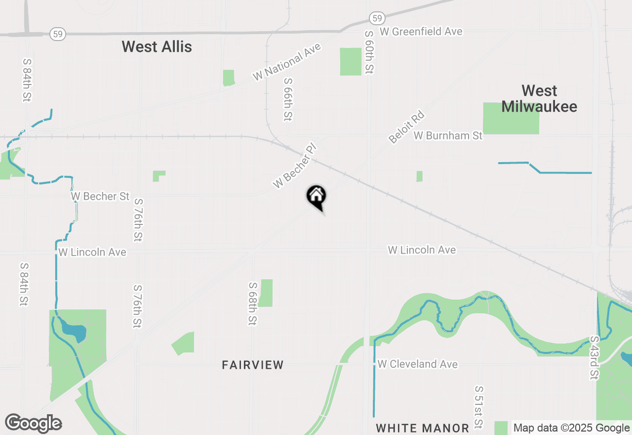 Map of 2170 S 64th St #UPPER, Milwaukee, WI 53219