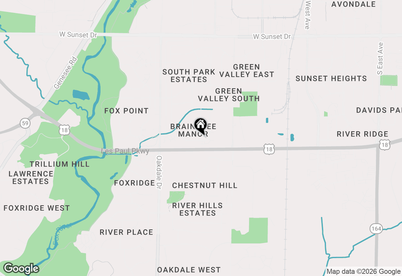 Map of 1960 Dixie Dr, Waukesha, WI 53189