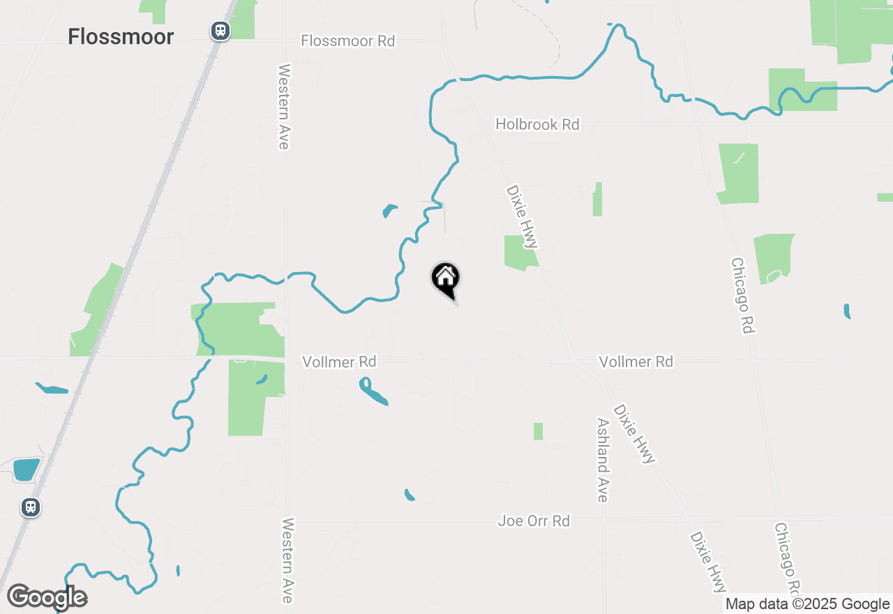 Map of 1730 Cambridge Avenue, Flossmoor, IL 60422