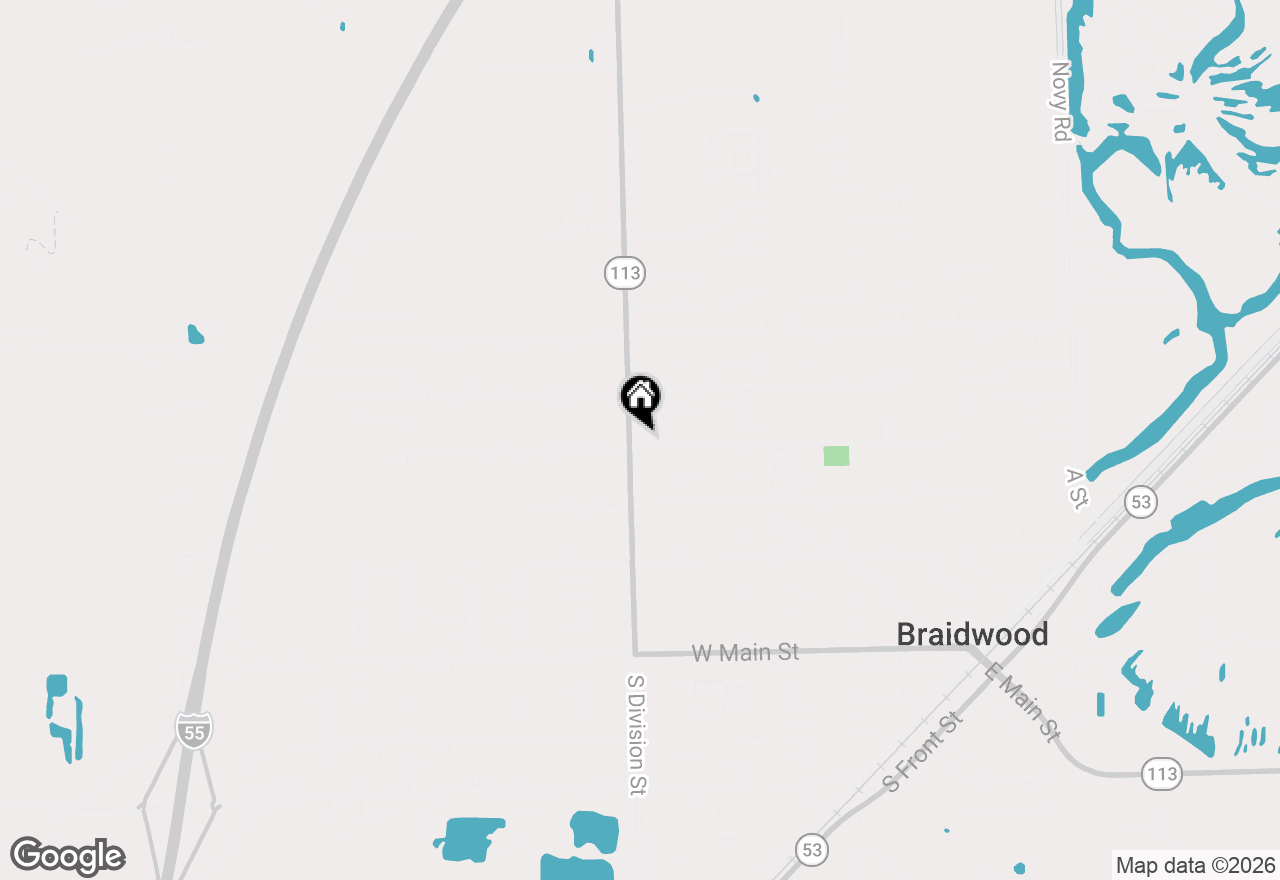 Map of 484 W 3rd Street, Braidwood, IL 60408