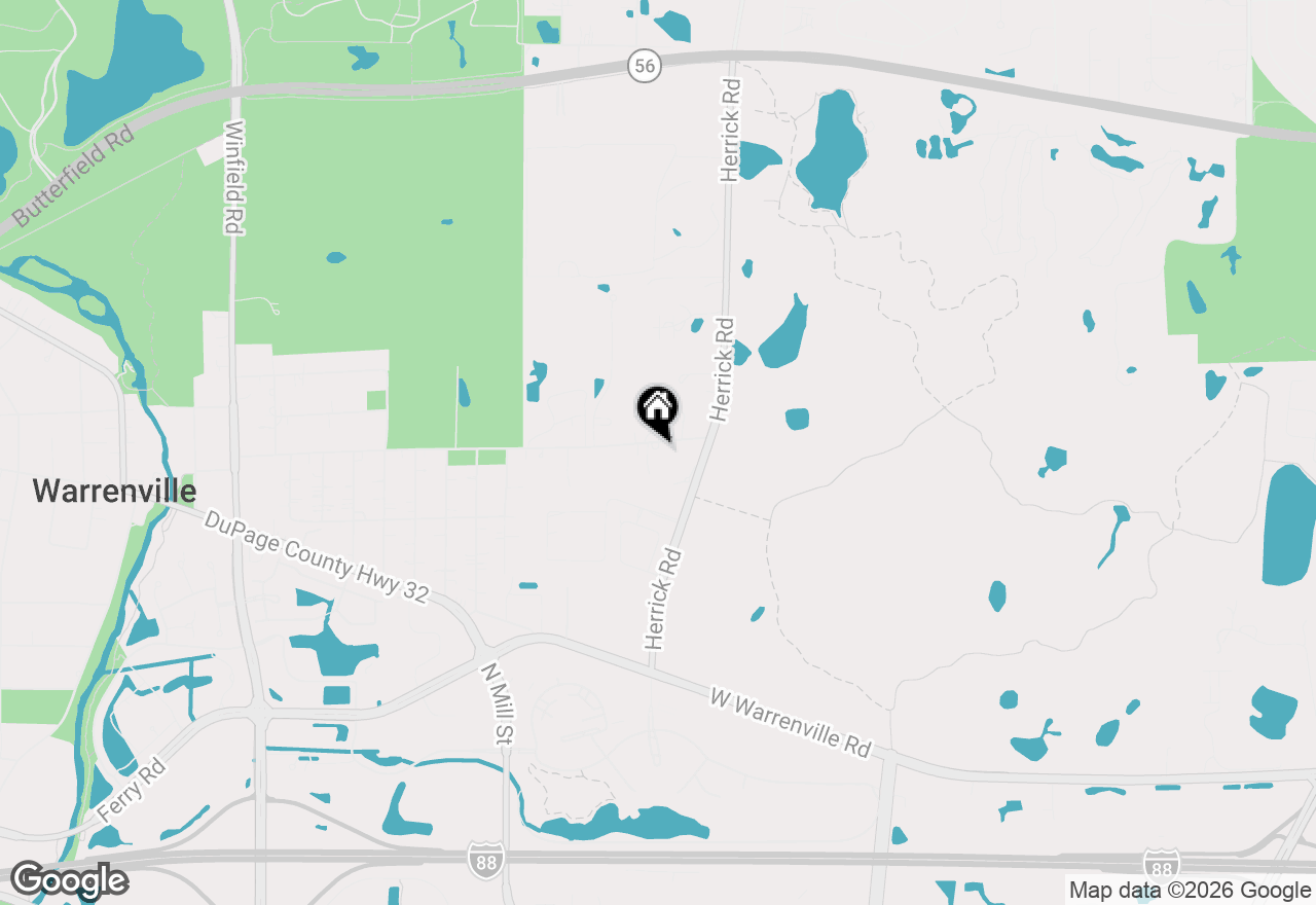 Map of 27W173 Galusha, Warrenville, IL 60555