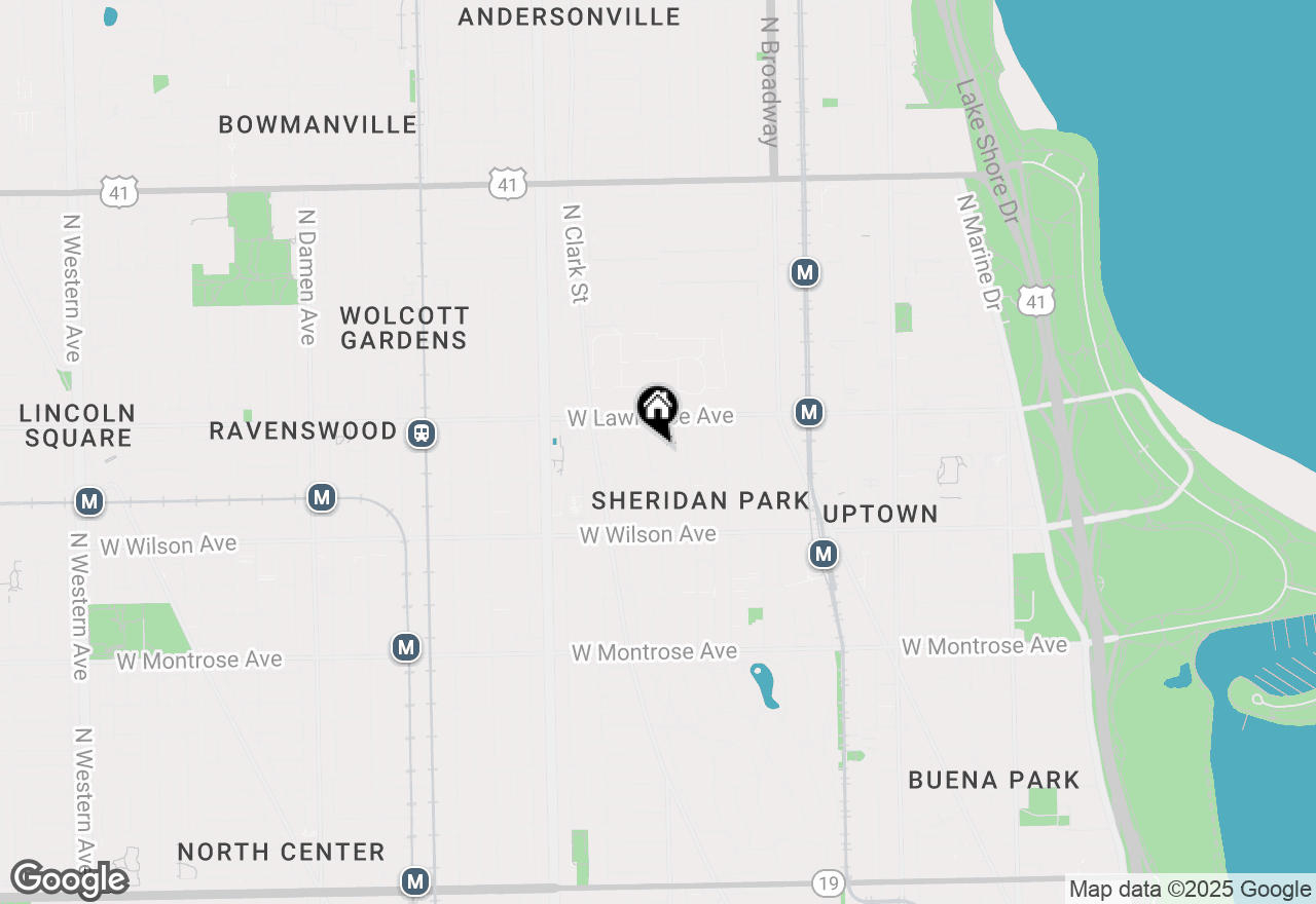 Map of 4720 N Beacon Street #2N, Chicago, IL 60640