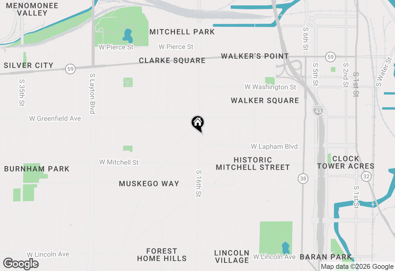 Map of 1537 S Cesar E Chavez Dr #1539, Milwaukee, WI 53204