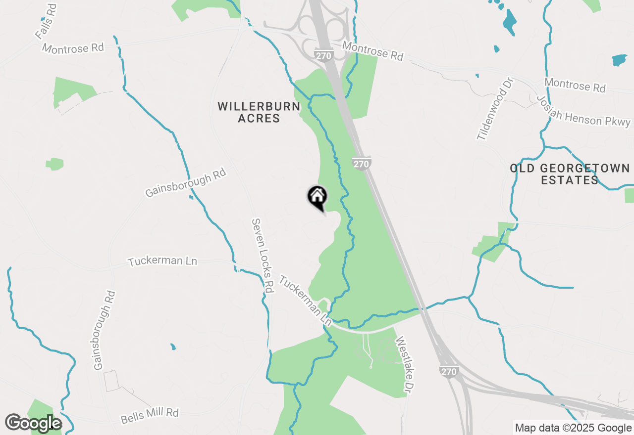 Map of 7603 Coddle Harbor Lane, Potomac, MD 20854