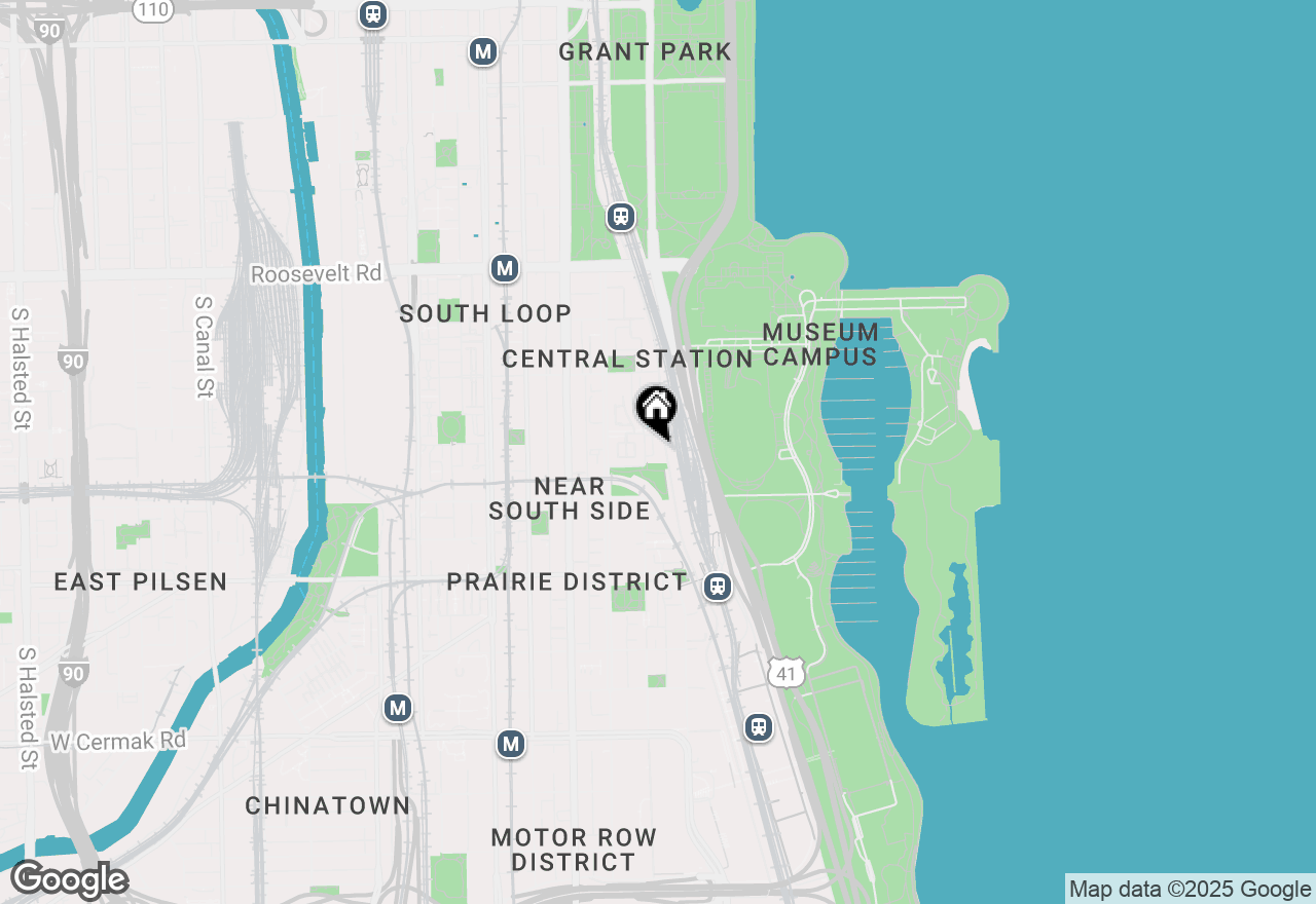 Map of 1515 S Prairie Avenue #902, Chicago, IL 60605