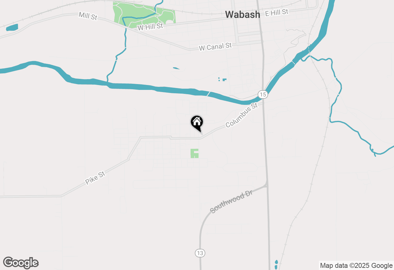 Map of 1380 Vernon Street, Wabash, IN 46992