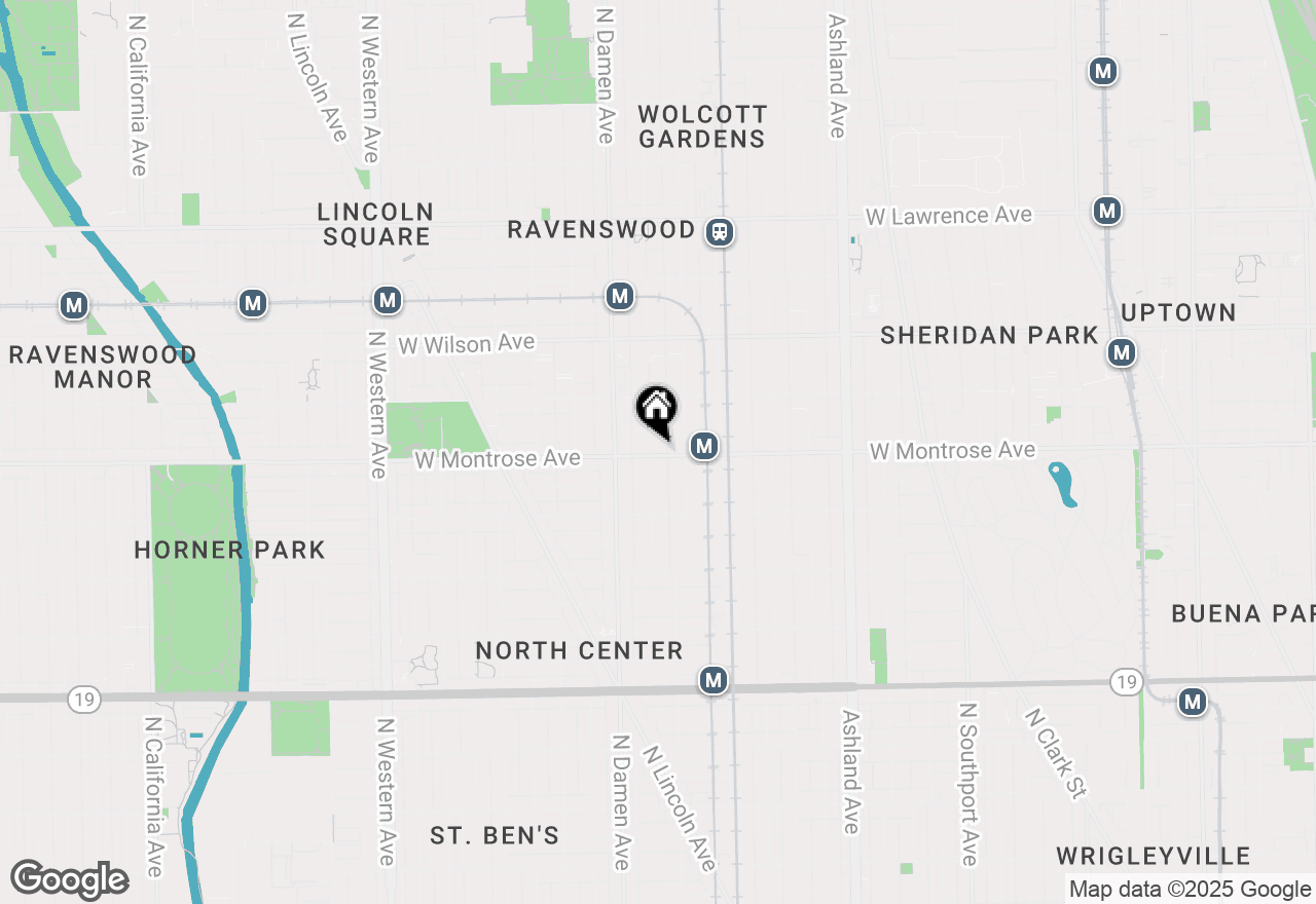 Map of 1928 W Montrose Avenue, Chicago, IL 60613
