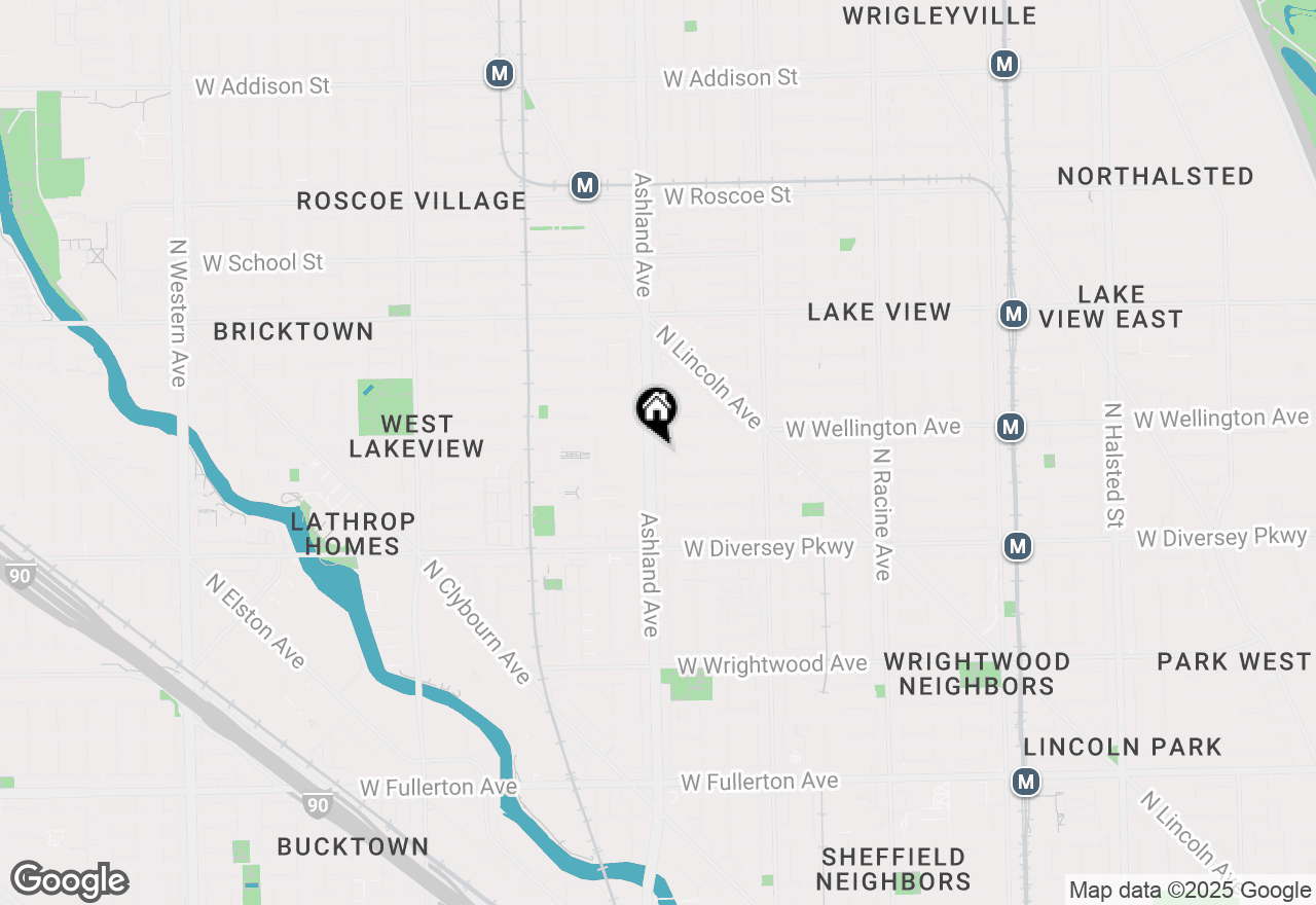 Map of 2939 N Ashland Avenue #1, Chicago, IL 60657