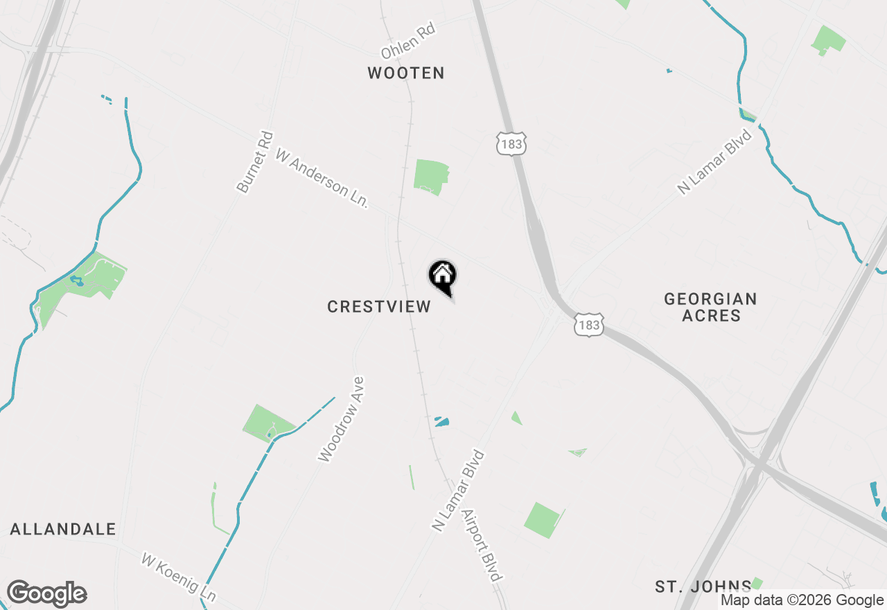 Map of 1211 Taulbee Ln #2, Austin, TX 78757