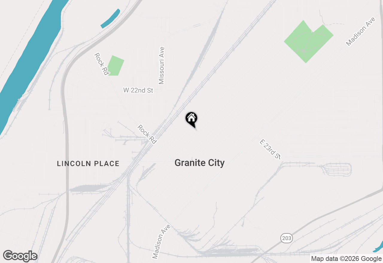 Map of 1027 21st Street, Granite City, IL 62040