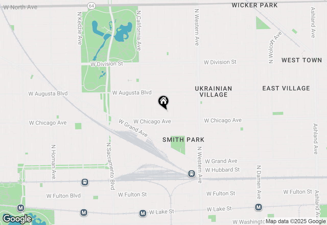 Map of 2624 W Rice Street #2F, Chicago, IL 60622