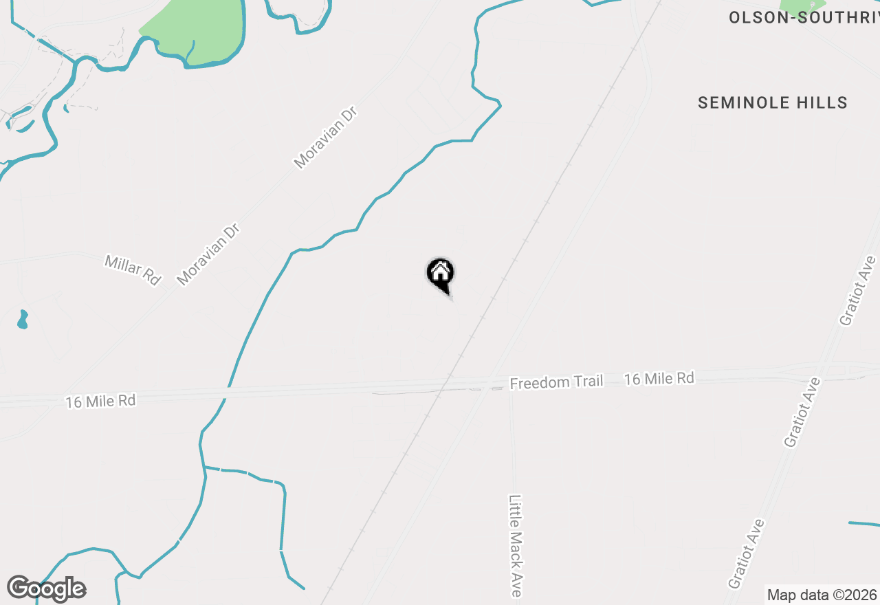 Map of 37589 Charter Oaks Blvd, Clinton Township, MI 48036