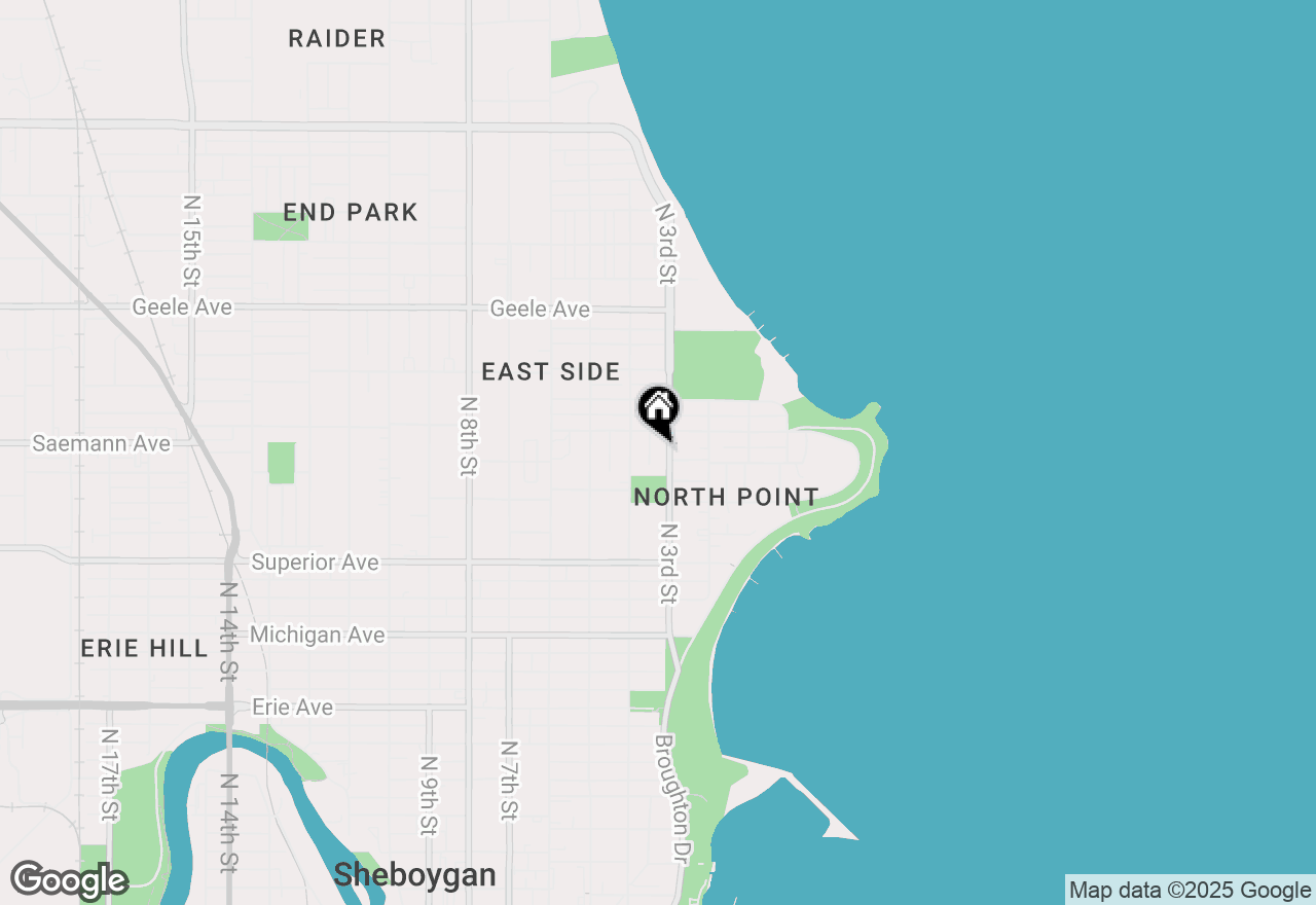 Map of 1810 N 3rd St, Sheboygan, WI 53081