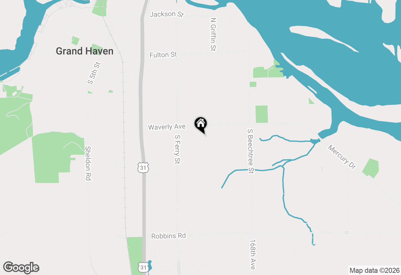 Map of 1214 Woodlawn Avenue, Grand Haven, MI 49417