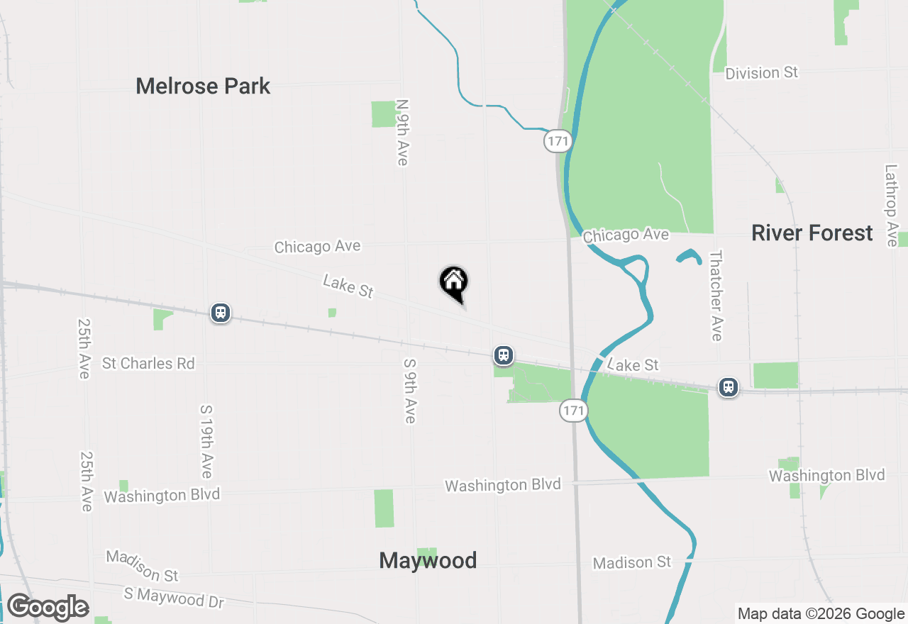 Map of 621 Lake Street, Maywood, IL 60153