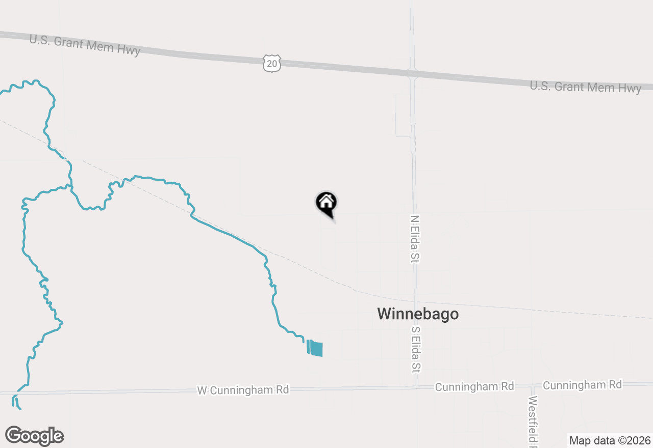 Map of 310 Bellaire Drive, Winnebago, IL 61088