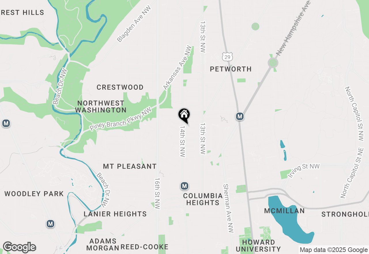 Map of 3527 14th Street Nw #2, Washington, DC 20010