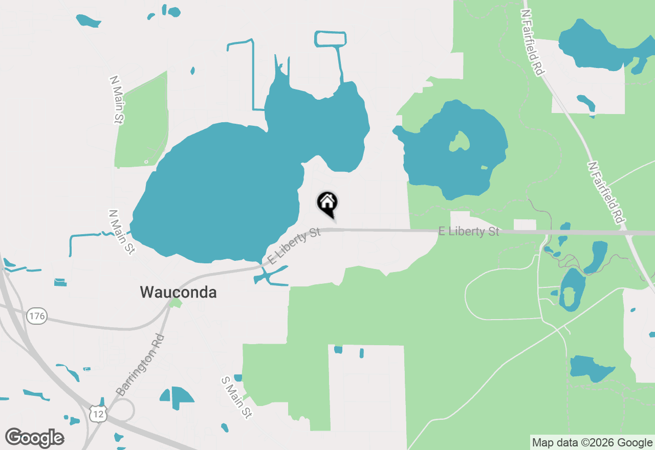Map of 304 Hill Street, Wauconda, IL 60084