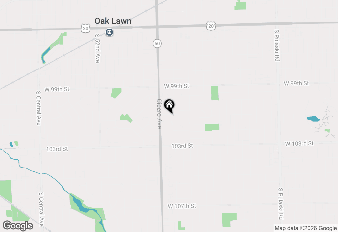 Map of 10100 Parke Avenue, Oak Lawn, IL 60453