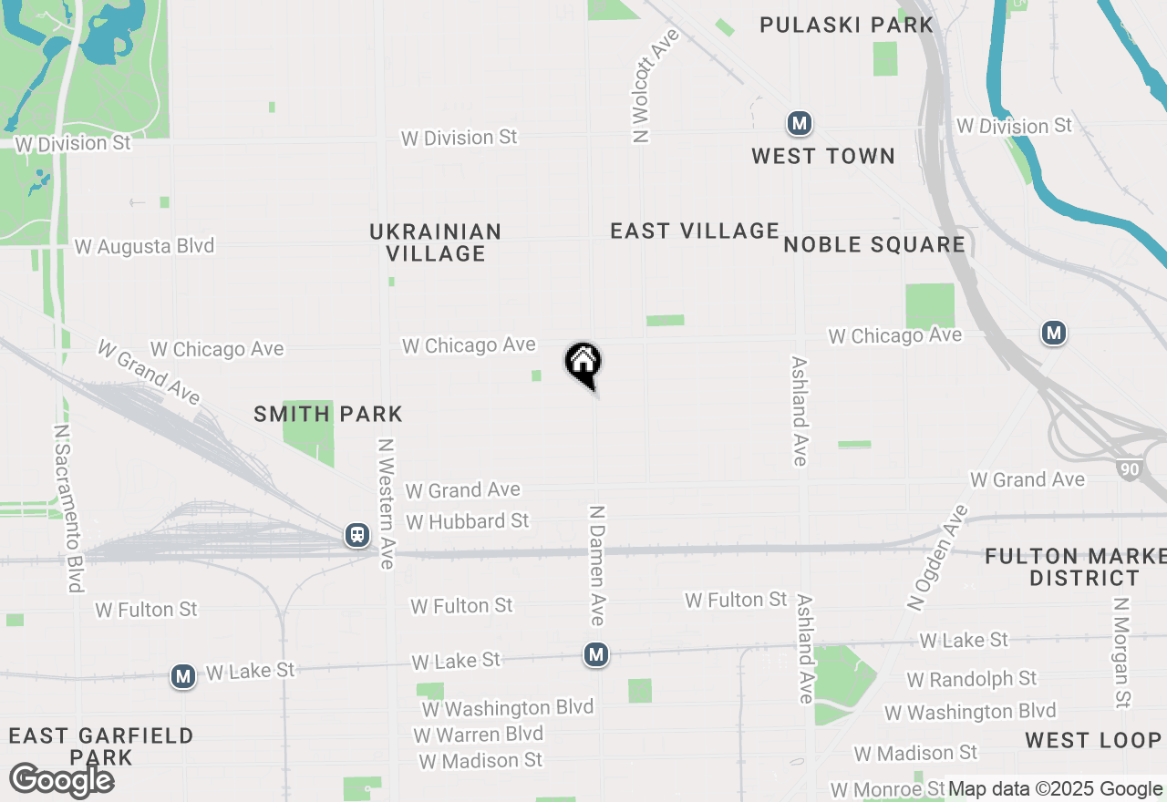 Map of 2011 W Huron Street, Chicago, IL 60612