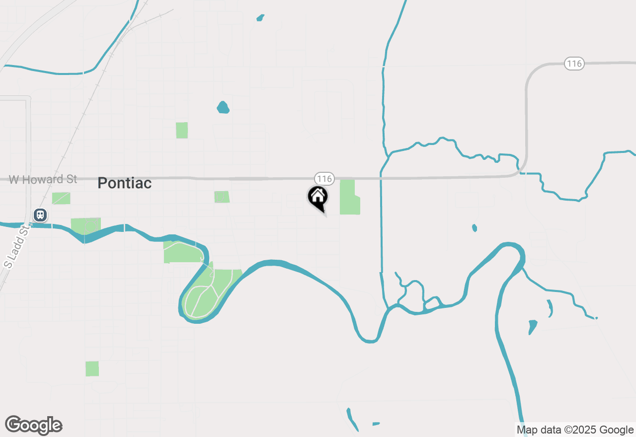 Map of 1202 E Water Street, Pontiac, IL 61764