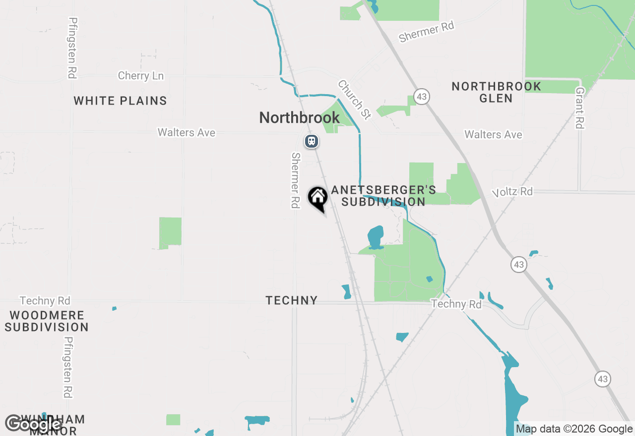 Map of 1950 Farnsworth Lane #105, Northbrook, IL 60062