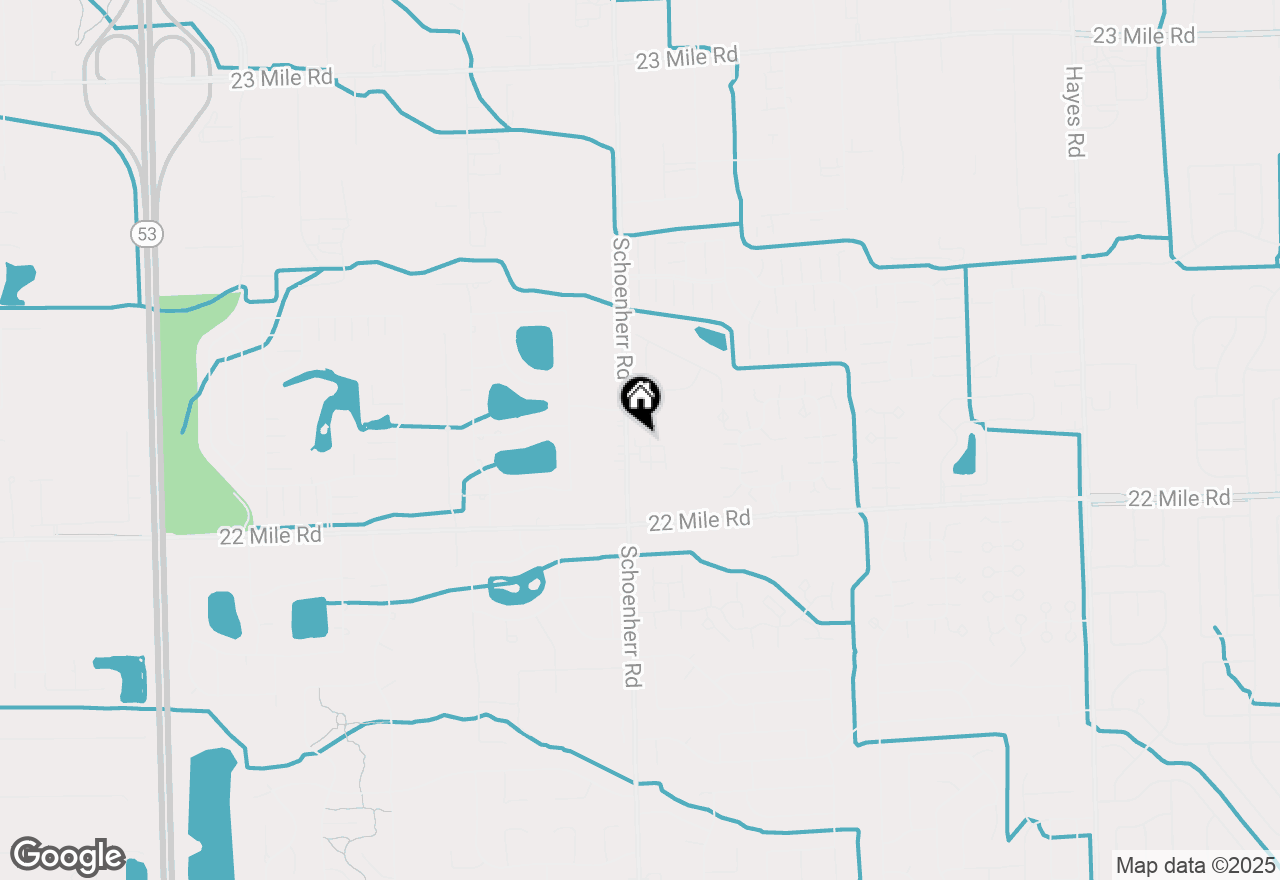 Map of 13669 Silver Birch Circle, Shelby Twp, MI 48315