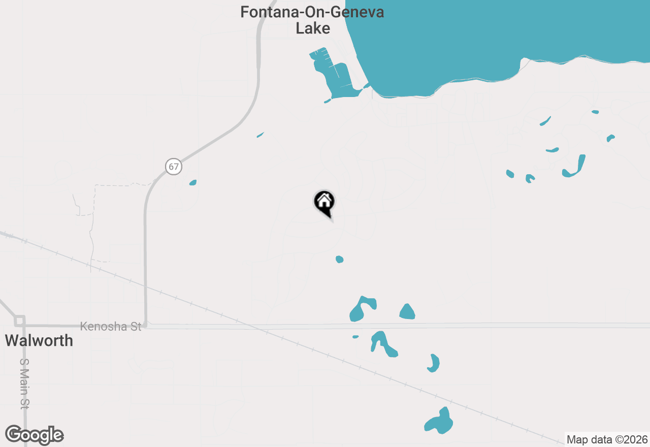 Map of 261 Waubun Dr, Fontana, WI 53125