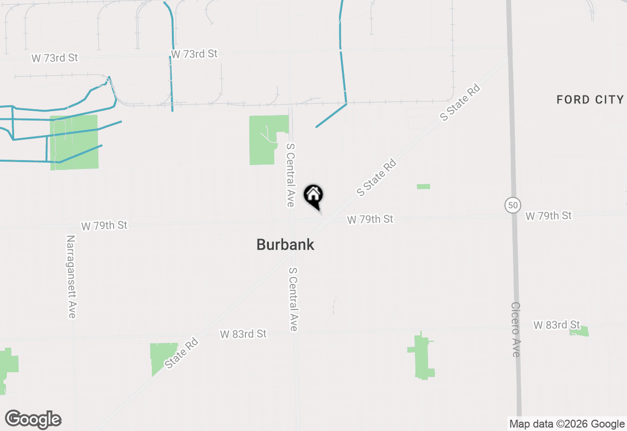 Map of 5512 W 79th Street, Burbank, IL 60459