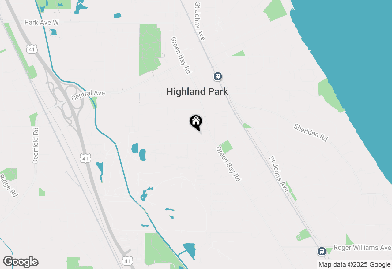 Map of 875 Fairview Road, Highland Park, IL 60035