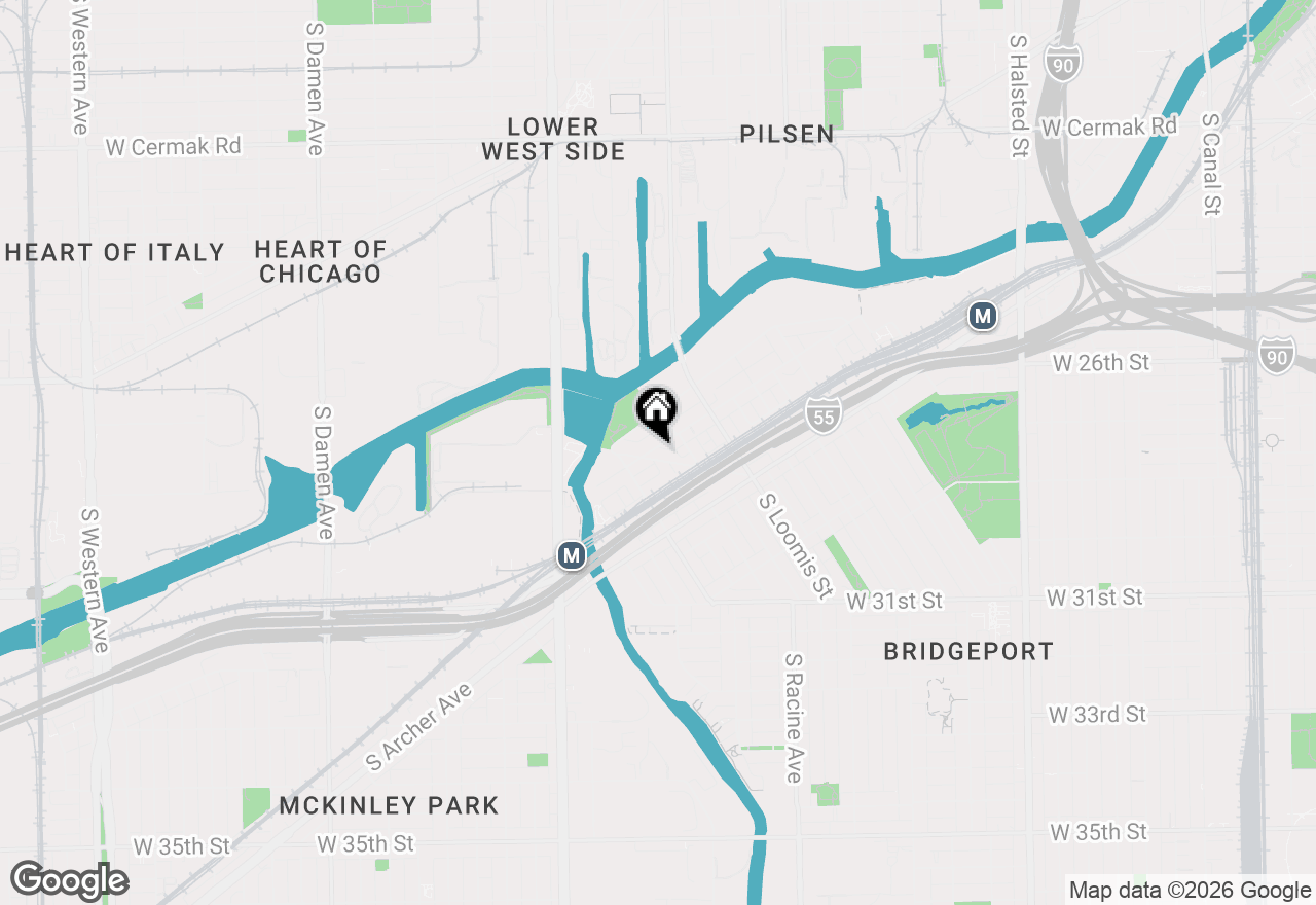 Map of 1412 W Fuller Street, Chicago, IL 60608
