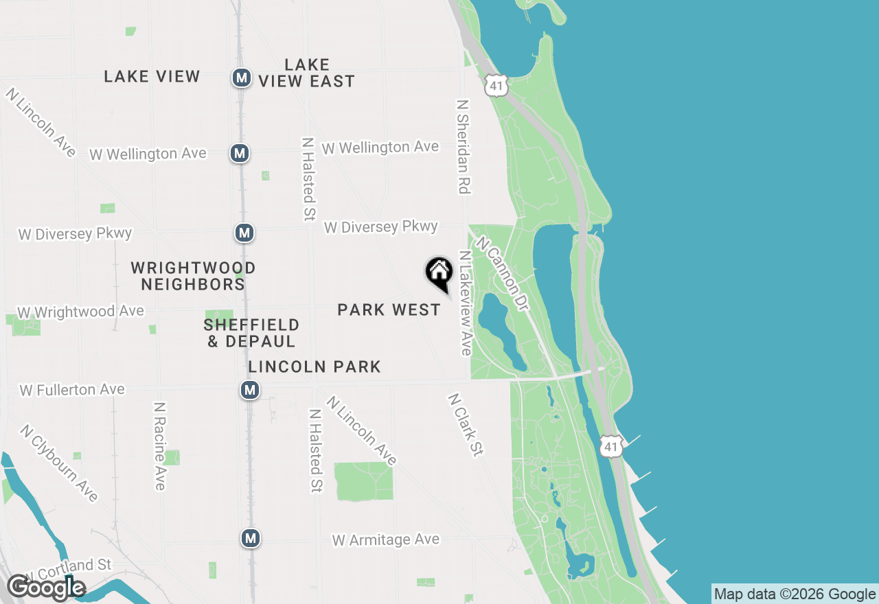 Map of 2600 N Hampden Court #E2, Chicago, IL 60614