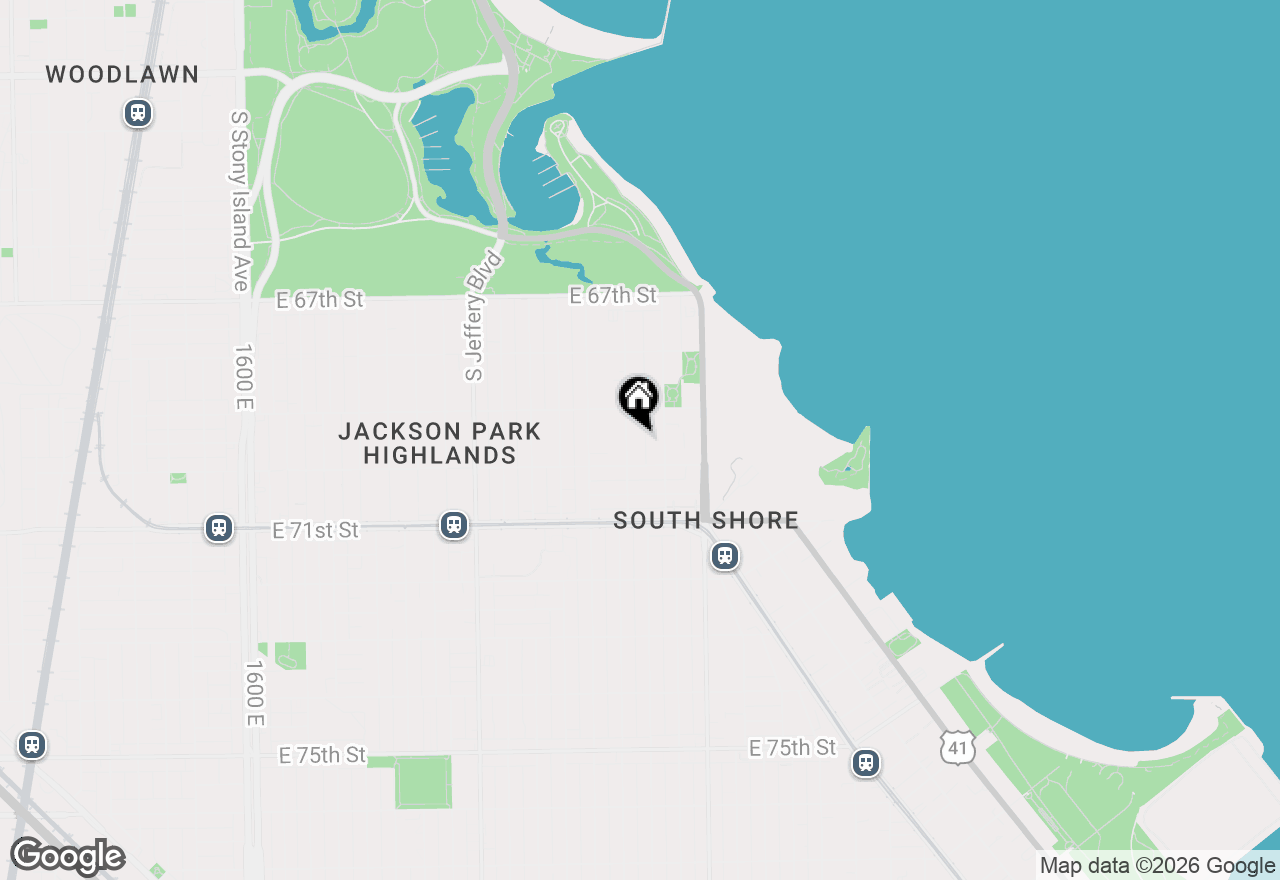 Map of 6937 S Crandon Avenue #6E, Chicago, IL 60649
