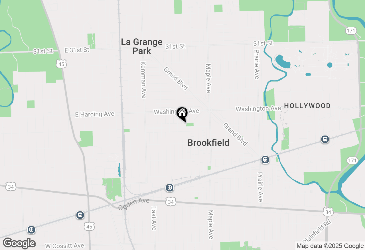 Map of 9334 Lincoln Avenue, Brookfield, IL 60513