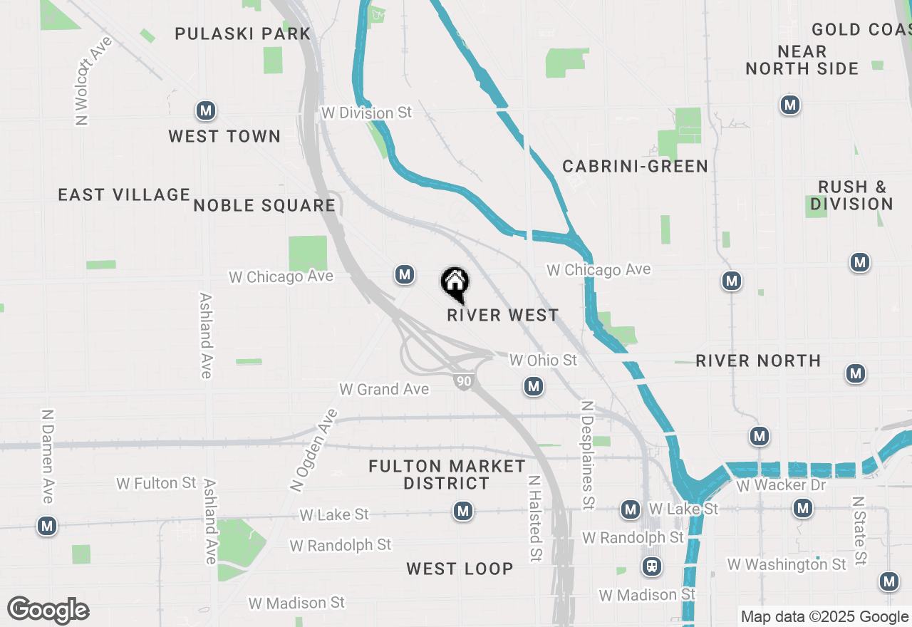 Map of 701 N Milwaukee Avenue #2F, Chicago, IL 60642