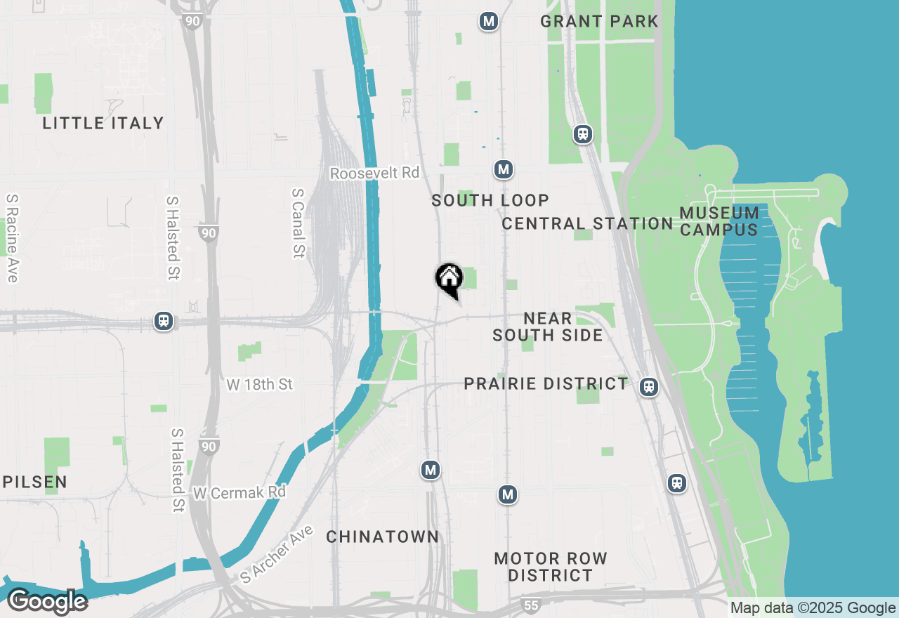 Map of 61 W 15th Street #606, Chicago, IL 60605