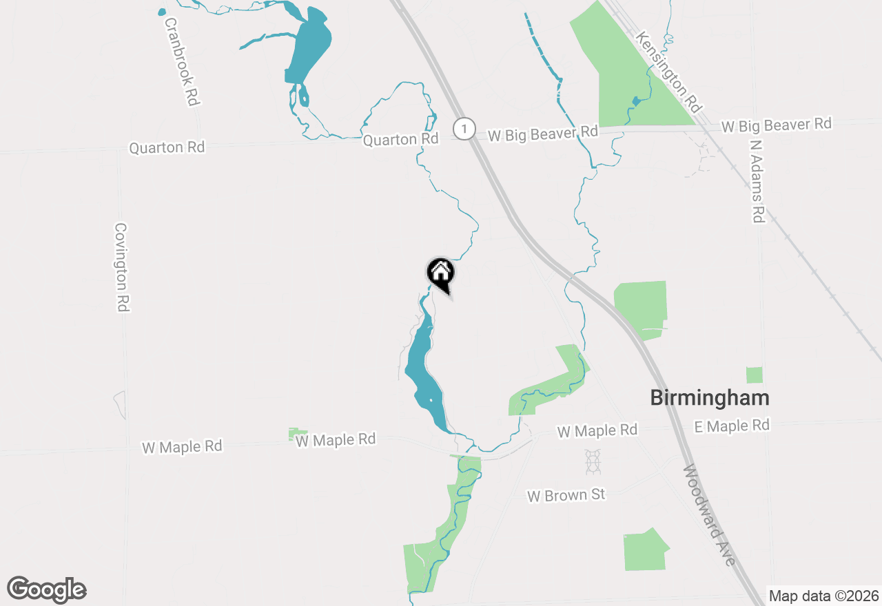 Map of 840 Lakeside Drive, Birmingham, MI 48009