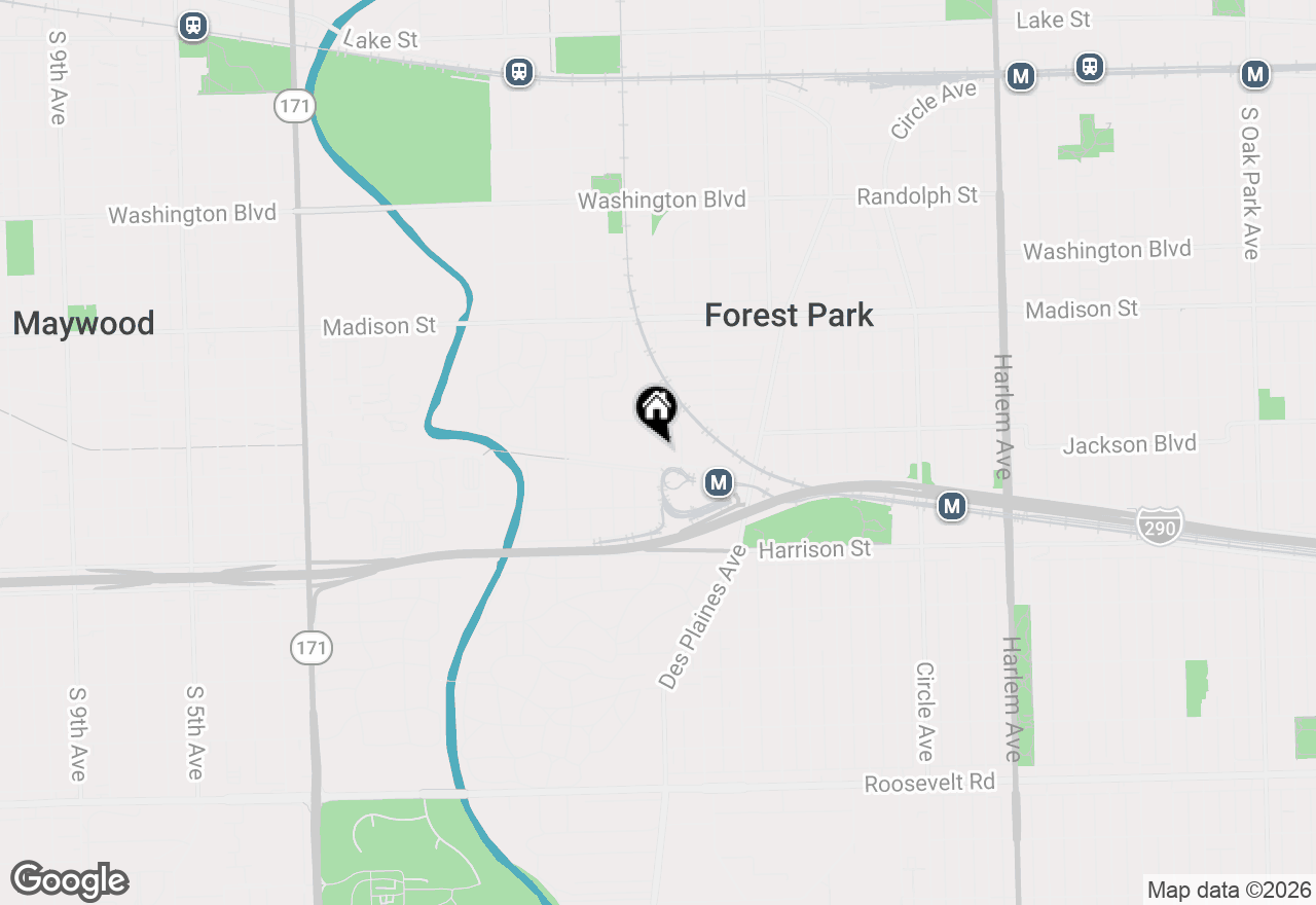 Map of 7753 Van Buren Street #512, Forest Park, IL 60130