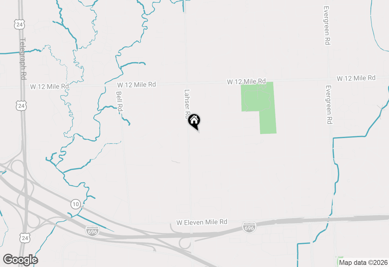 Map of 21889 Potomac Street, Southfield, MI 48076
