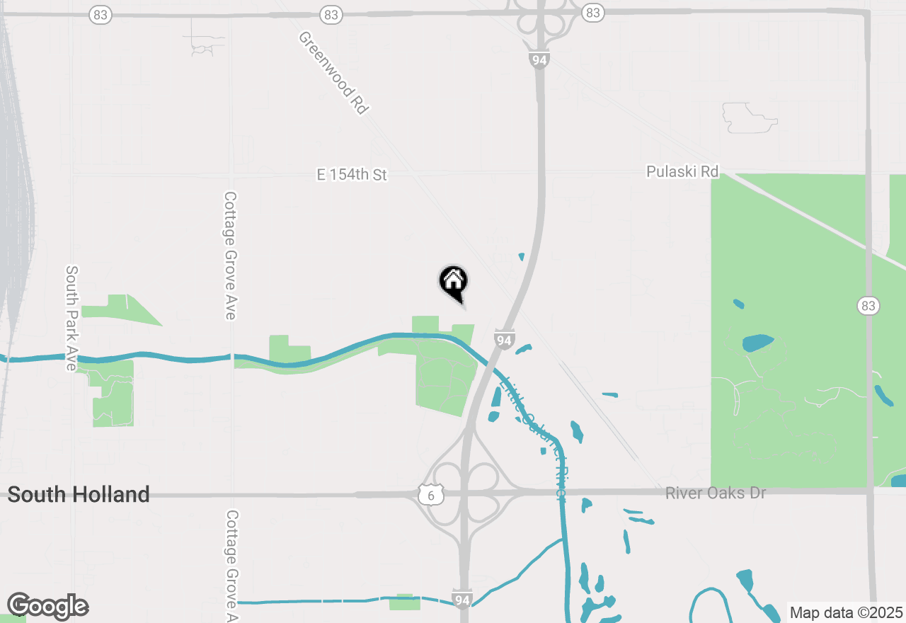 Map of 1354 E 158th Street, South Holland, IL 60473
