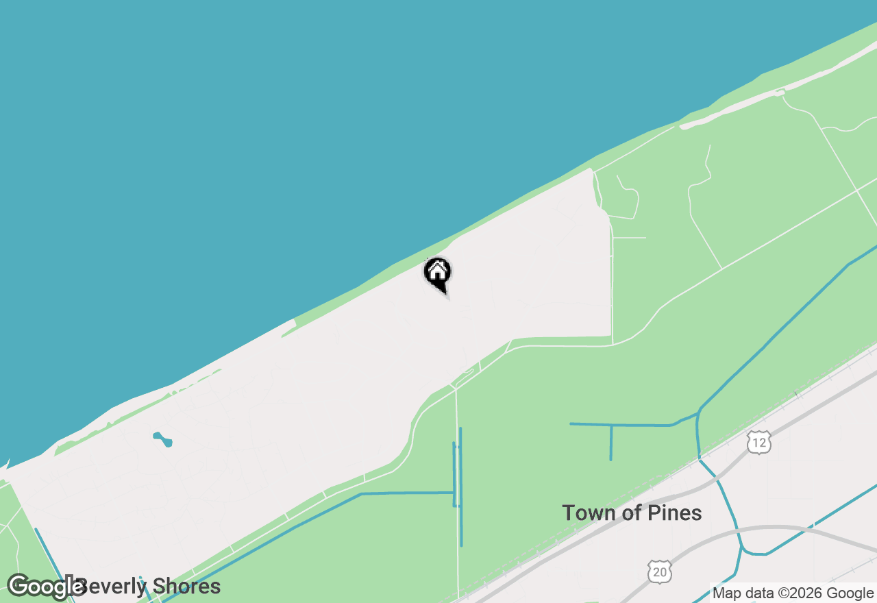 Map of 0 Hutchinson Avenue, Beverly Shores, IN 46304