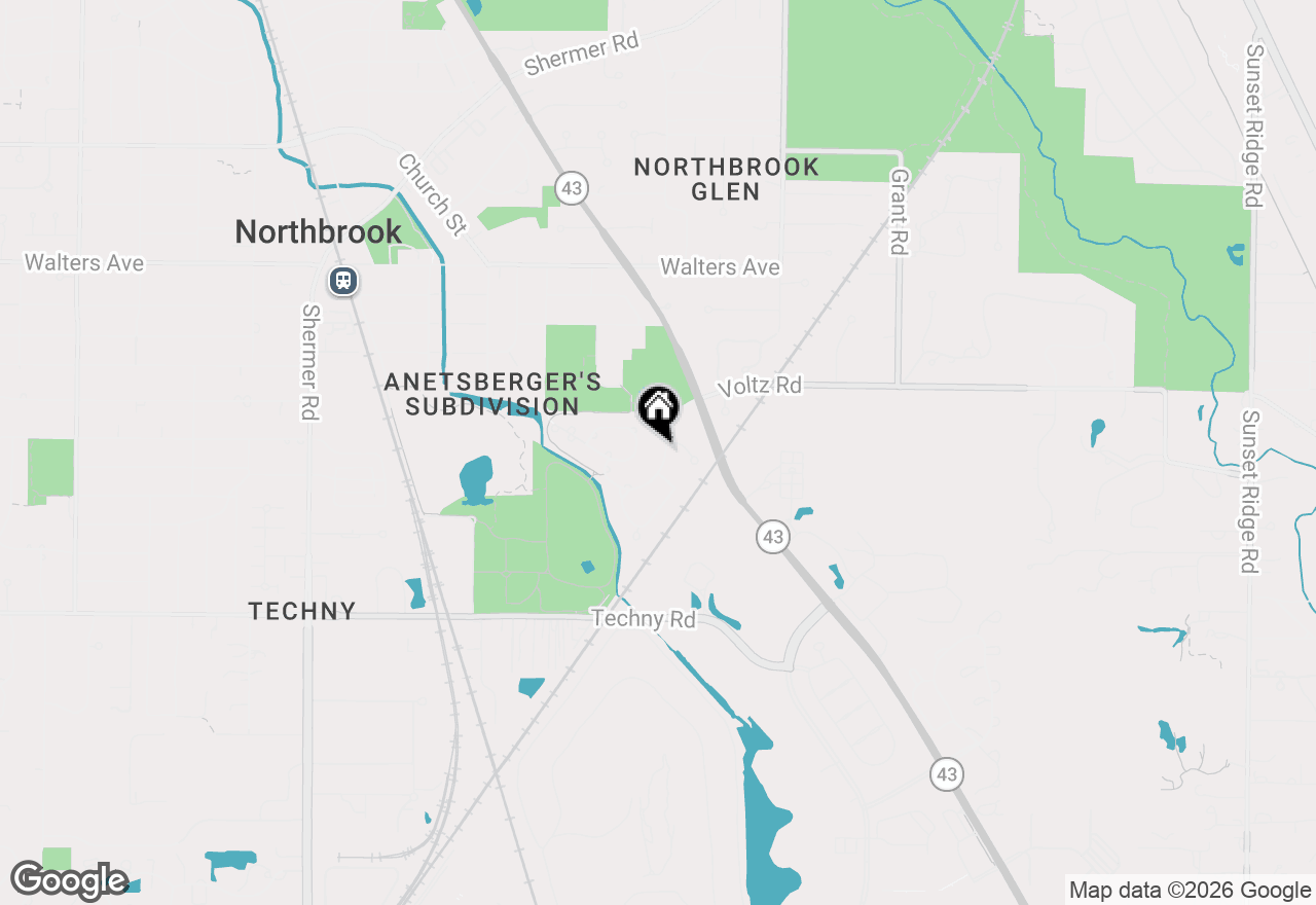 Map of 1430 Voltz Road, Northbrook, IL 60062