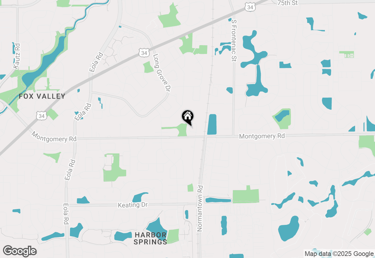 Map of 1210 Andover Circle, Aurora, IL 60504