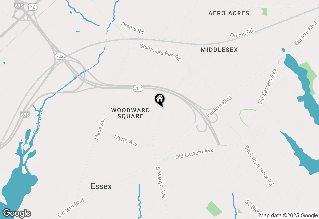 Map of 310 Marlyn Avenue S, Essex, MD 21221