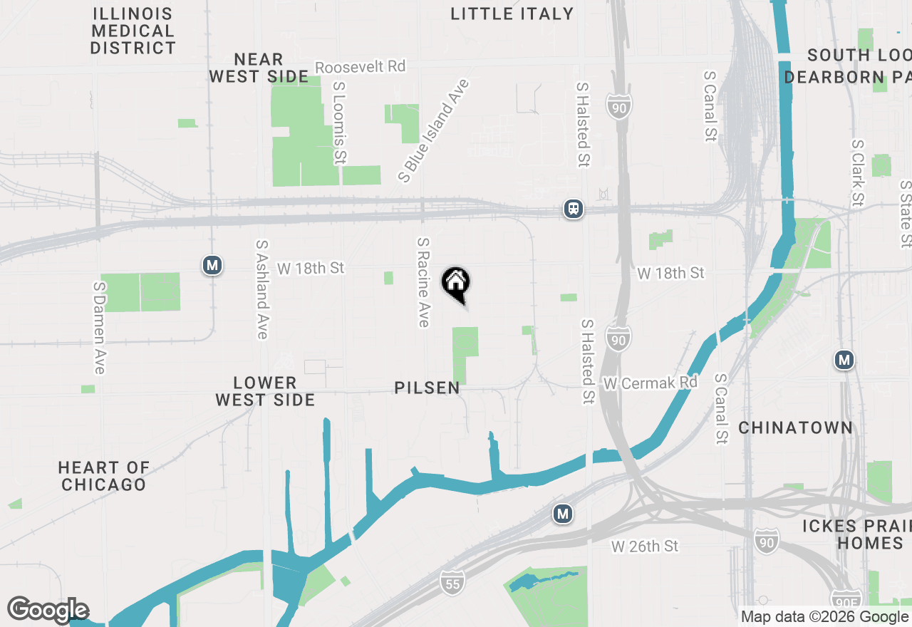 Map of 1925 S May Street #3F, Chicago, IL 60608