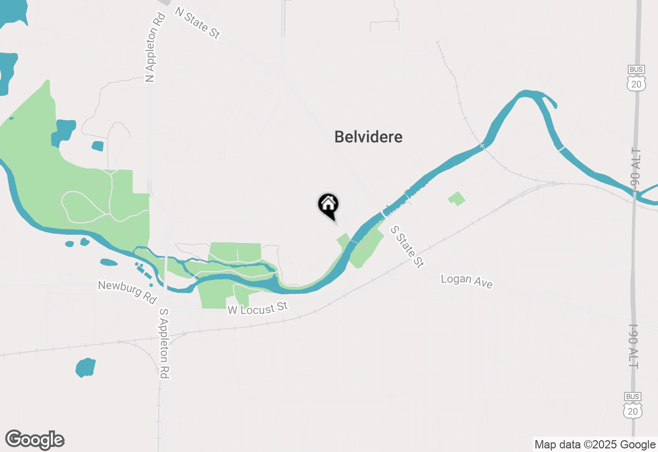 Map of 155 Burgess Street, Belvidere, IL 61008