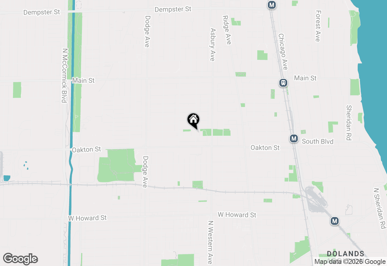 Map of 538 Wesley Avenue, Evanston, IL 60202