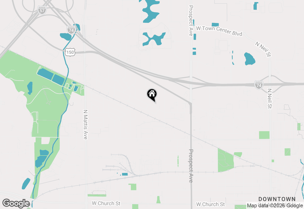 Map of 1204 Paula Drive, Champaign, IL 61821