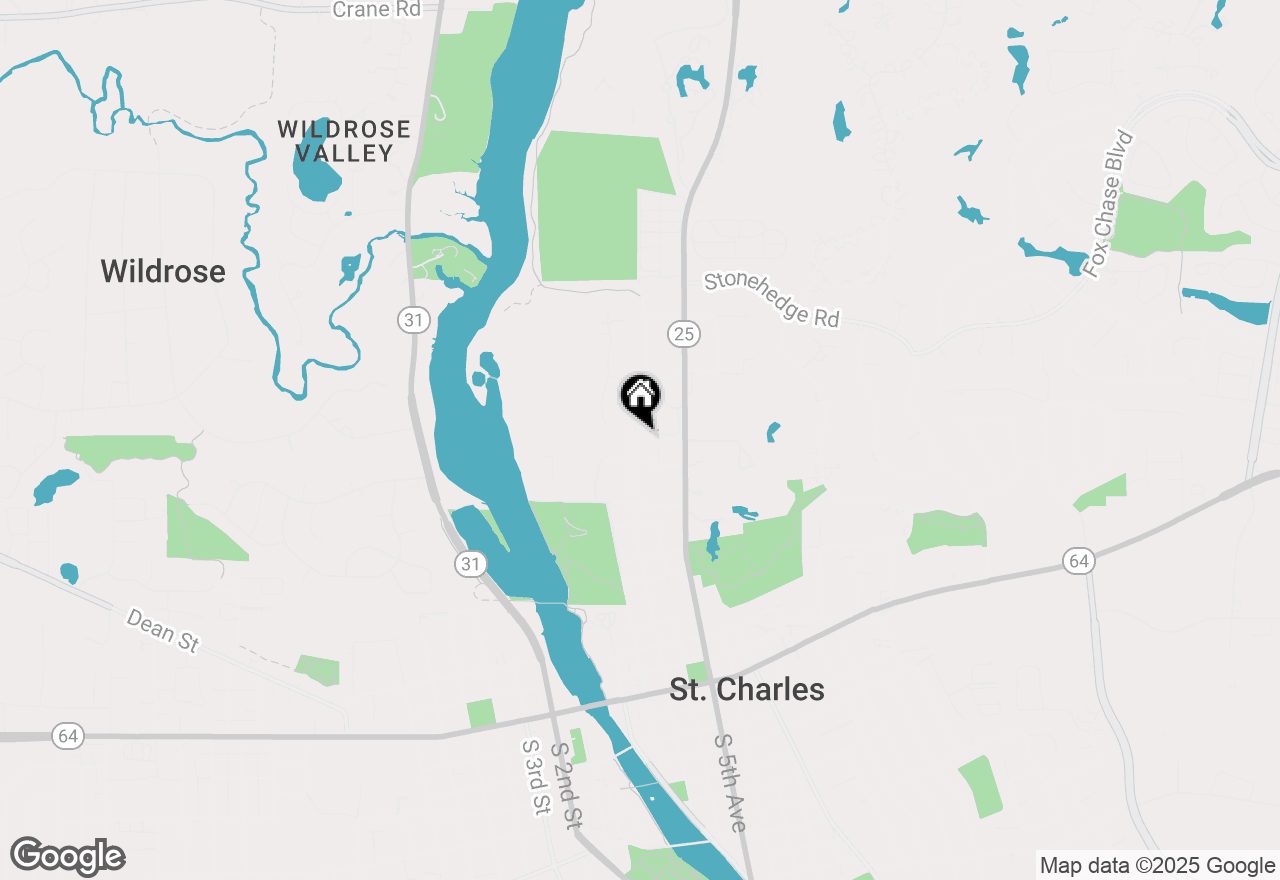 Map of 325 Delnor Glen Drive #325, St. Charles, IL 60174